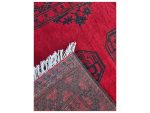 Afghan Aqcha Red Elephant Foot Carpet 185x102cm | QPRugs - Image 6