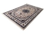 Cream & Navy Persian Carpet 290x200cm | QPRugs - Image 3