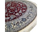 Round Persian Nain Machine Made Carpet – Red 150 x 150 cm - Image 5