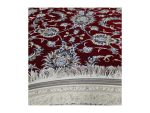 Round Persian Nain Machine Made Carpet – Red 150 x 150 cm - Image 6