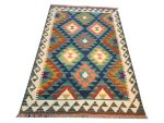 Beautiful Afghan Handmade Choubi Kilim – Rug - 145 X 100 cm - Image 2