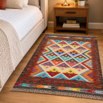Gorgeous Afghan Handmade Choubi Kilim – Rug - 121 x 84  cm