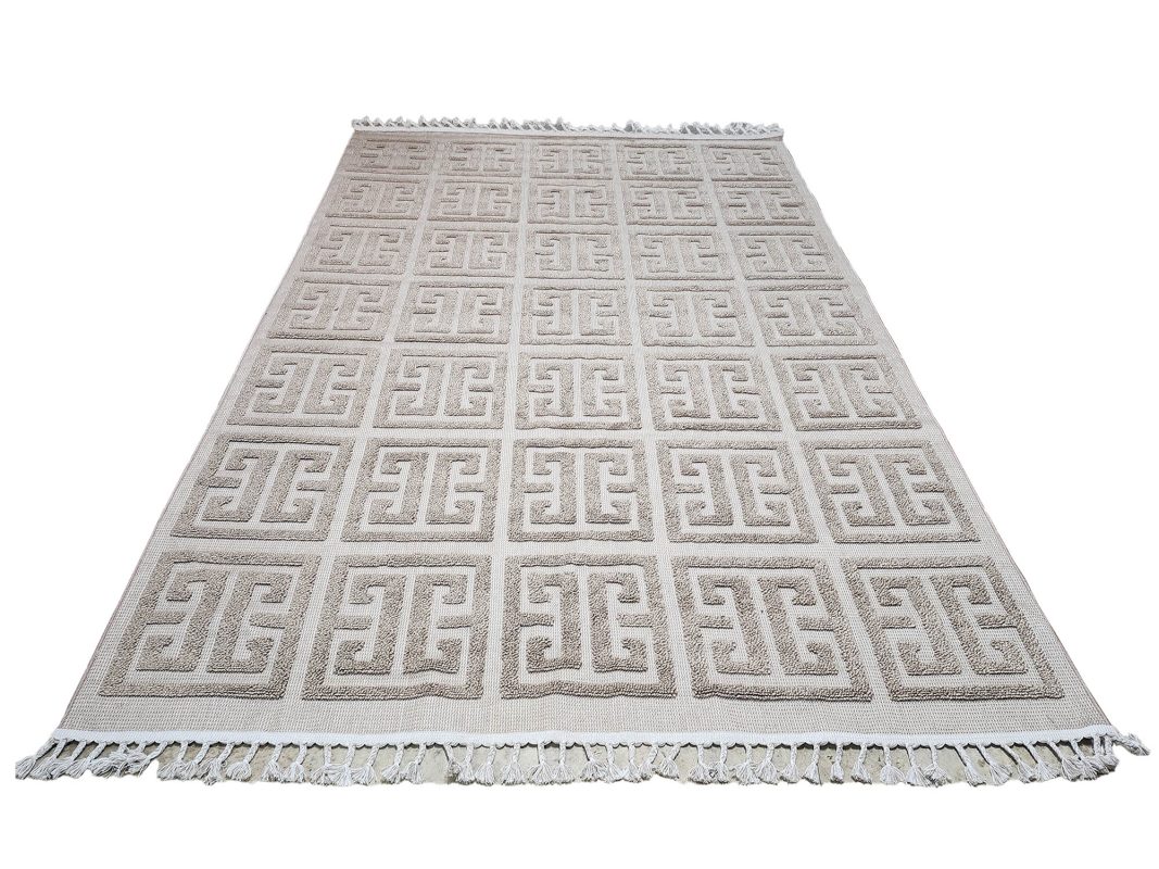 Beige Brown Jute Carpet