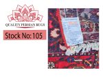 Beautiful Pre-loved Iranian Bakhtiari Persian Carpet 308 x 199 cm QPRugs - Image 8