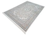 Elegant Persian Nain Carpet – Beige & Sage Green - Image 4