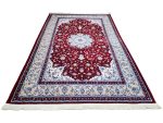 Stunning Persian Nain Red Carpet – Classic Floral Design - Image 3