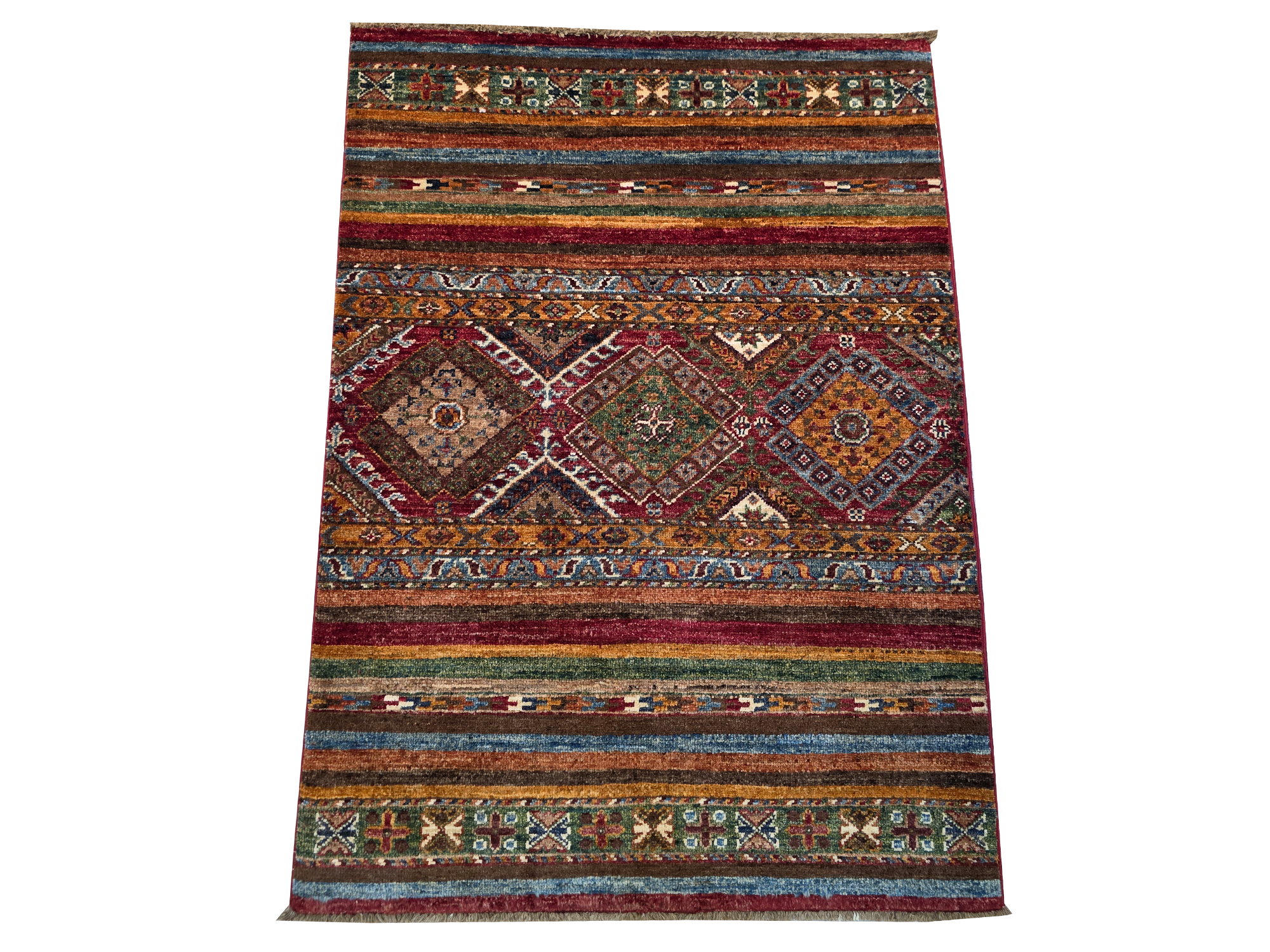 1784 121 x 82 1 Gorgeous bedside size Afghan Ariana Carpet 121 x 82 cm - Image 1