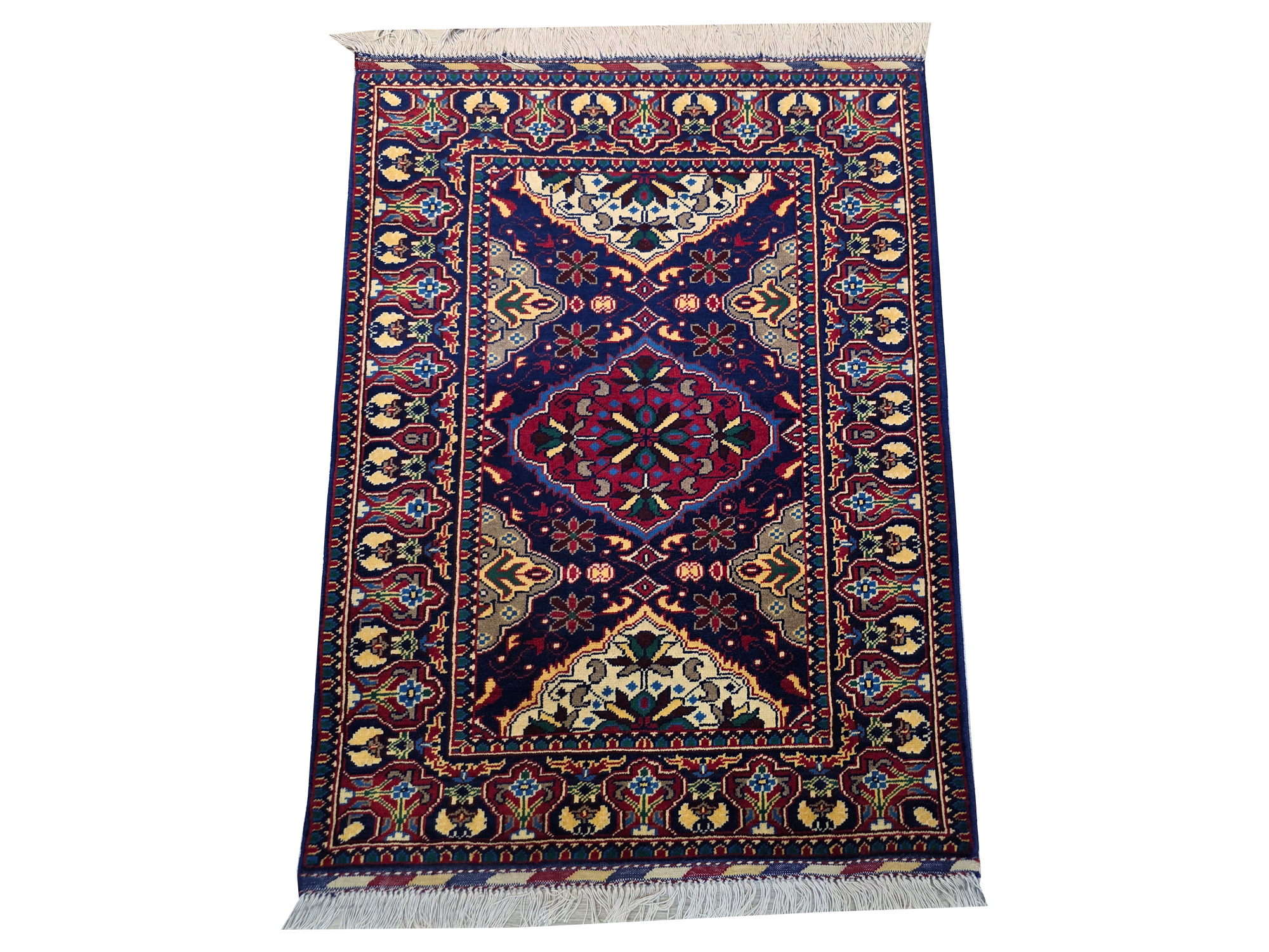 1684 119 X 83 1 Beautiful bedside size Afghan Ariana Carpet 119 X 83 cm - Image 1