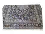 Gorgeous Navy Persian Hand-knotted Kashan Carpet 391 X 304 cm (4x3m) - Image 3
