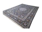 Gorgeous Navy Persian Hand-knotted Kashan Carpet 391 X 304 cm (4x3m) - Image 4