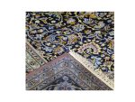 Gorgeous Navy Persian Hand-knotted Kashan Carpet 391 X 304 cm (4x3m) - Image 6