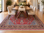 Beautiful Persian Hand-knotted Kashan Carpet 344 x 232 cm
