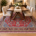 Beautiful Persian Hand-knotted Kashan Carpet 344 x 232 cm