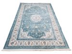 Elegant Persian Nain Machine Made Rug – Blue & Ivory | 300x200cm - Image 3