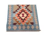 Afghan Handmade Choubi Kilim – Rug - 90 x 60 cm - Image 3