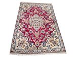 Gorgeous Pre-loved Hand-knotted Woolen Nain Carpet - 123 x 79 cm - Image 3