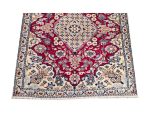 Gorgeous Pre-loved Hand-knotted Woolen Nain Carpet - 123 x 79 cm - Image 4