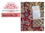 Gorgeous Pre-loved Hand-knotted Woolen Nain Carpet - 123 x 79 cm - Image 8