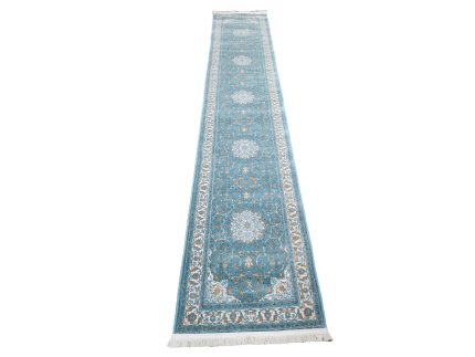 4 Meter Persian Blue Runner - 400x80cm