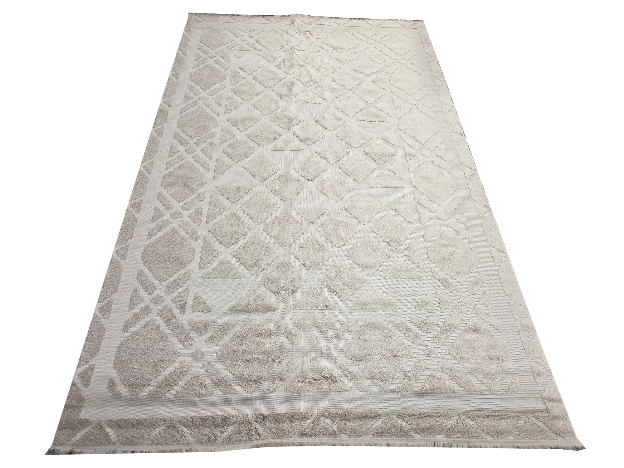 c691 11017A Antique light beige 400 x 300 1 Gorgoeus 4x3 Turkish Jute Carpet - 400 x 300 CM - Image 1