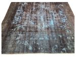 Persian Handmade Reloaded Wool Carpet 323x280cm – Charcoal & Blue - Image 5