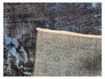 Persian Handmade Reloaded Wool Carpet 323x280cm – Charcoal & Blue - Image 6