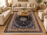 Gorgeous Navy Persian design Carpet 290 x 200 cm (3x2m)