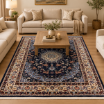 Gorgeous Navy Persian design Carpet 290 x 200 cm (3x2m)