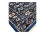 Fine Blue Bukhara Design Machine Made Carpet 340 x 240 cm - Image 4