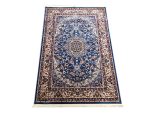 Fine Blue Persian Design Machine Made Carpet 180 x 120 cm