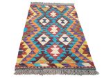 Small Afghan Handmade Kilim Rug – 90x60cm - Image 2