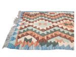 Fine Small Afghan Handmade Kilim Rug – 90x60cm - Image 4