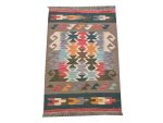 Stunning bedside size Afghan Handmade Kilim Rug – 126 x 80 cm