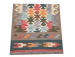 Stunning bedside size Afghan Handmade Kilim Rug – 126 x 80 cm - Image 3