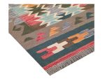 Stunning bedside size Afghan Handmade Kilim Rug – 126 x 80 cm - Image 4