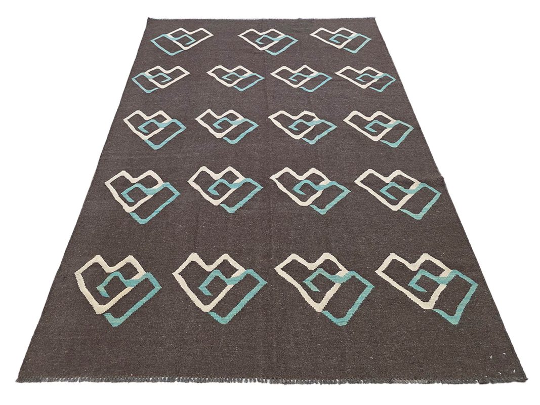 Afghan Modern Handmade Kilim. Size: 296x199cm (3x2meter)