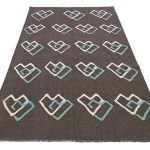 Afghan Modern Handmade Kilim. Size: 296x199cm (3x2meter)