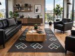Afghan Modern Handmade Kilim. Size: 296x199cm (3x2meter)