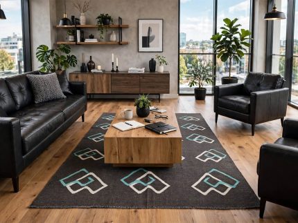 Afghan Modern Handmade Kilim. Size: 296x199cm (3x2meter)