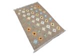 Small Afghan Handmade Kilim Rug – 90x60cm - Image 3