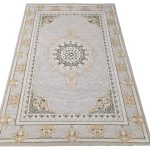 Gorgeous grey & green Persian design Carpet 300x200cm