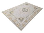 Gorgeous grey & green Persian design Carpet 300x200cm - Image 3